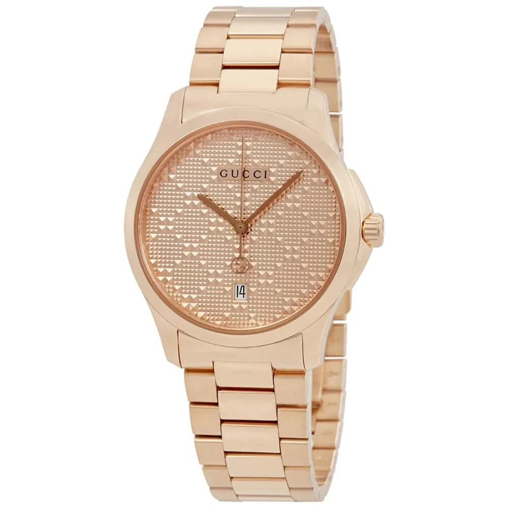 Montre homme Gucci G Timeless YA126482 quartz ton or prix de détail