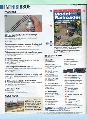 Modelleisenbahn - Juni 2014 - "How To Weather Track" - Bild 2 von 2