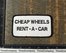 Vintage Cheap Wheels Rent-a-car Iron-on Patch