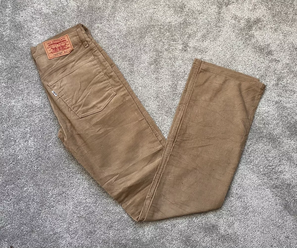 Vintage LEVI S 517 Bootcut Corduroy Trousers Brown Classic LEVI S Jeans W27 L34