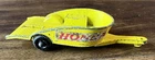 Vintage Matchbox Lesney #38 Honda Motorcycle Trailer Yellow Diecast England