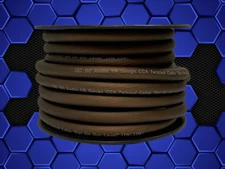 DC Audio - 1/0 Gauge Wire CCA Power / Ground Cable - 15ft Length - Black