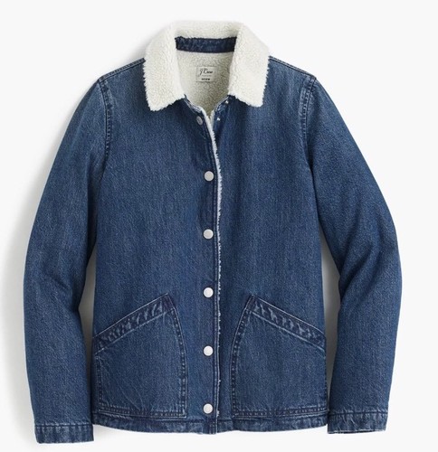 NWT J CREW DENIM SHERPA SWING JEAN 
