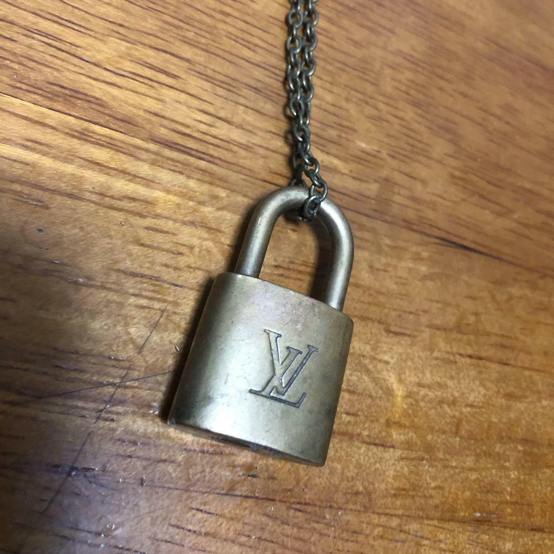 Vintage Louis Vuitton Lock Necklace