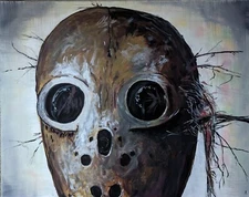 Original Painting Spirit Face Mask Impressionism Modern Art by Josh Merritt