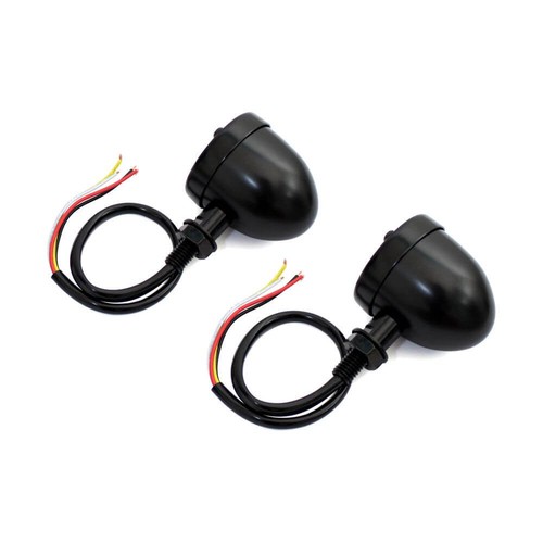 Universal 10mm 3 In 1 LED Motorcycle Turn Signal Brake Light Blinker For Harley - Picture 5 of 10