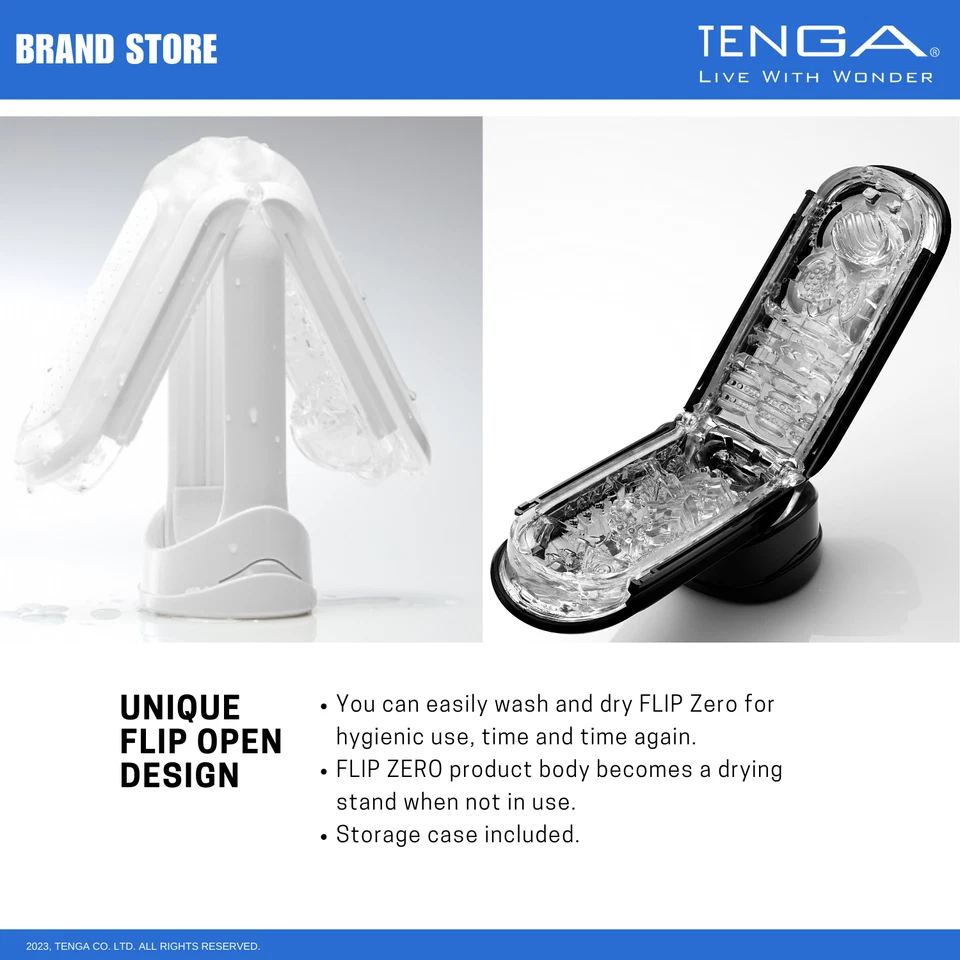 TENGA Flip Zero Male Reusable Masturbator/ Stroker & Lotion Bundle NIB NWT - Image 3 of 4