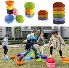 Stepping Stones for Kids, and Also a Stacking Blocks Toy, Set of 3 or 6 Pcs for