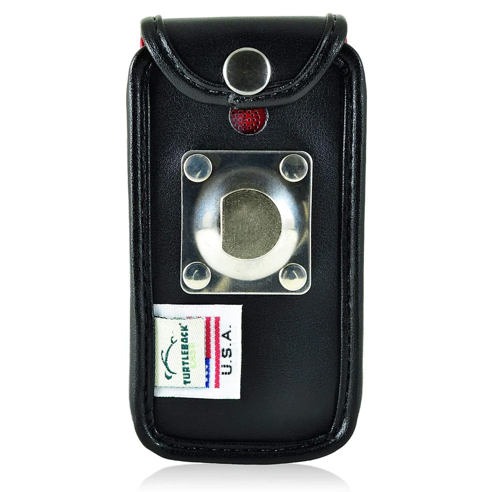 Greatcall Jitterbug For Rugged,Heavy Duty Leather Fitted Flip Phone Belt Case - Image 4 of 4