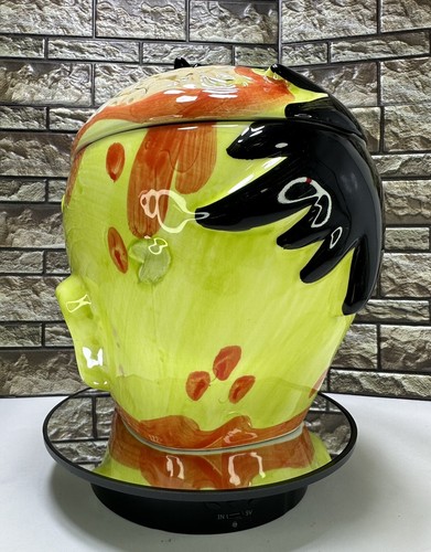 Barattolo di biscotti in ceramica halloween horror non morti mostro testa zombie CandyBowl cervello! - Foto 6 di 24