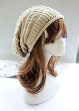 Mens Ladies Knitted Woolly Winter Oversized Slouch Beanie Hat Cap skateboard