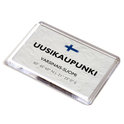 KÜHLSCHRANKMAGNET - Uusikaupunki - Varsinais-Suomi - Finnland - Lat/Long