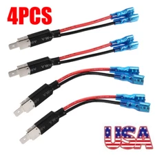 4PC H1 H3 Headlight Fog Light Bulb Extension wire Harness Repair socket US Stock