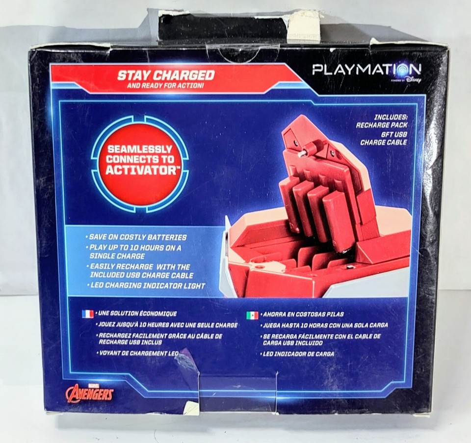 Playmation Powered By Disney Marvel Avengers Activator Battery Recharge ...