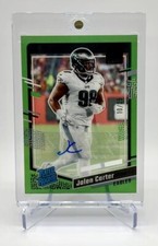 2023 Panini Clearly Donruss #64 Jalen Carter  Rated Rookie Green Auto /25