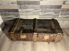 milit&auml;r waffen transport kiste alt Original Beschriftung Etiketten
