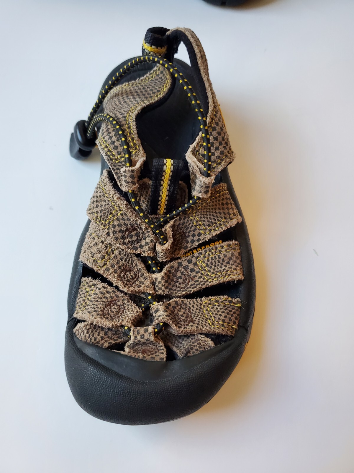 Sandali KEEN bambino slip on taglia 1 marrone impermeabili scarpe outdoor