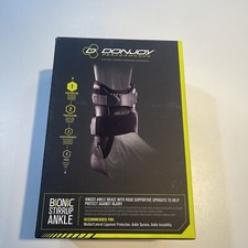 DonJoy Hinged Bionic Stirrup Ankle Brace Black Medium Left
