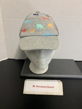 Target Brand Grey Dinosaur Adjustable Kids Trucker Cap Hat Pre-Owned EUC