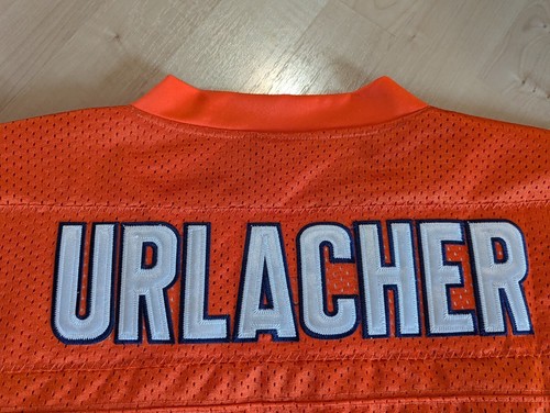 Authentic Brian Erlacker Chicago Bears Orange Stitched Jersey Size 54 - Picture 16 of 17