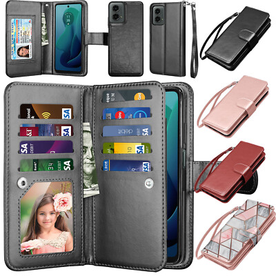 For Motorola Moto G Stylus/G 5G/G Power 5G 2024 Leather Case Wallet Stand Cover