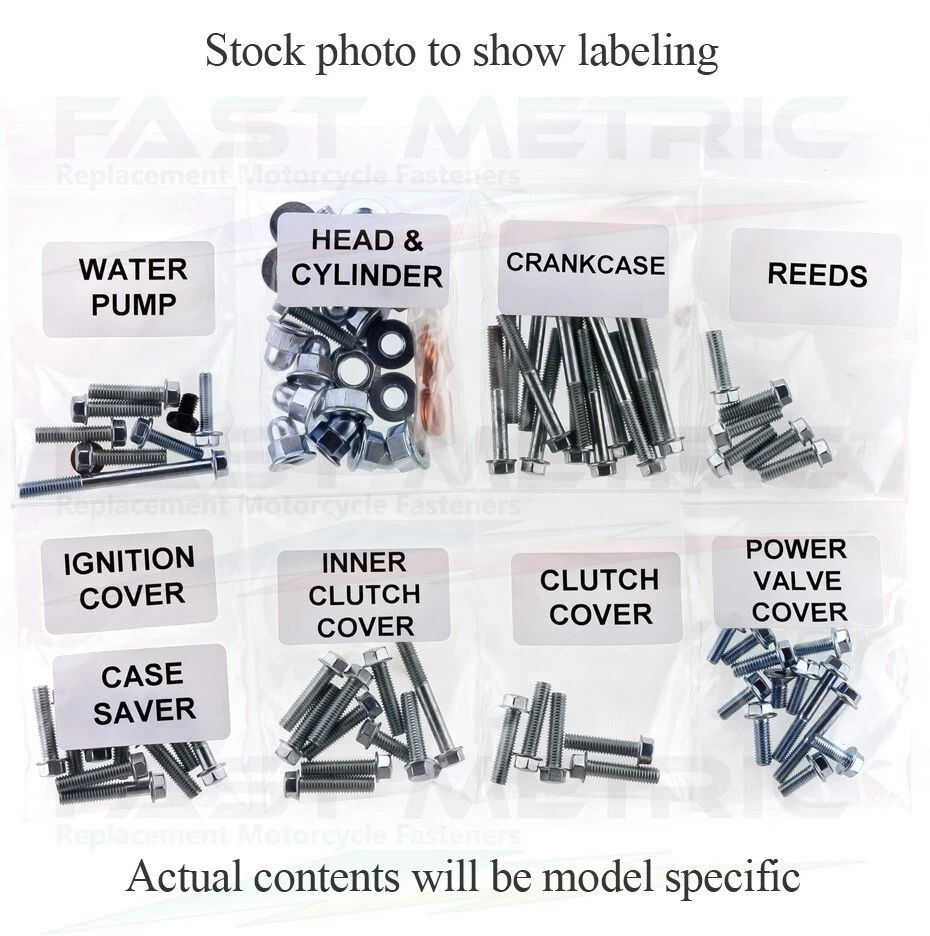 1986-1987 Honda ATC70 Engine Rebuild Bolt Kit | FACTORY style ZINC Fasteners Foto 3 de 4