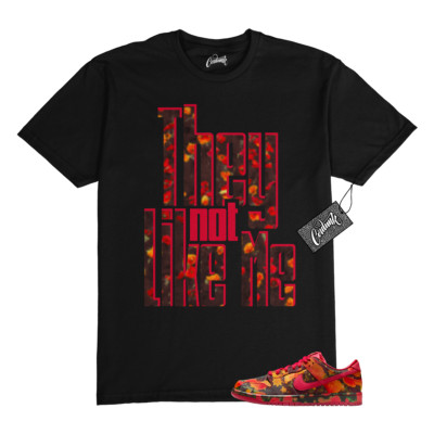 Dunk Wizard Poppy Field Varsity Red Gold T Shirt to Match NLM