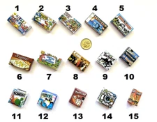 Dollhouse Miniature Game Boxes - Choice of 3 - 1:12 Scale - Popular Board Games