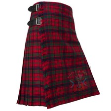 Kilts For Men Robertson Red Modern Tartan Kilt Scottish 8-yard Traditional Kilt