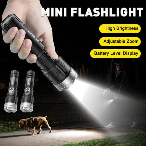 Linterna LED Súper Brillante Portátil Zoom Táctica O9 Mostrable S5S7 L8O3