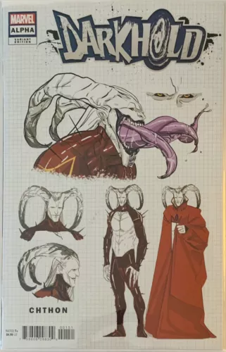 Darkhold Alpha #1 2021 MARVEL 1:10 Cian Tormey Design Variant Cover NM