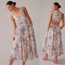 Aureta Kajsa Midi cutout Dress NWT size medium