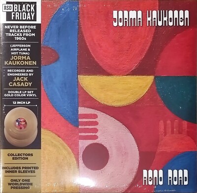 JORMA KAUKONEN -  RENO ROAD   GOLD - RSD - BLACK FRIDAY 2024   2 LP