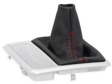 SCHALTMANSCHETTE FÜR MERCEDES SLK R171 automatik SCHALTSACK PERFORIERT NAHT ROT