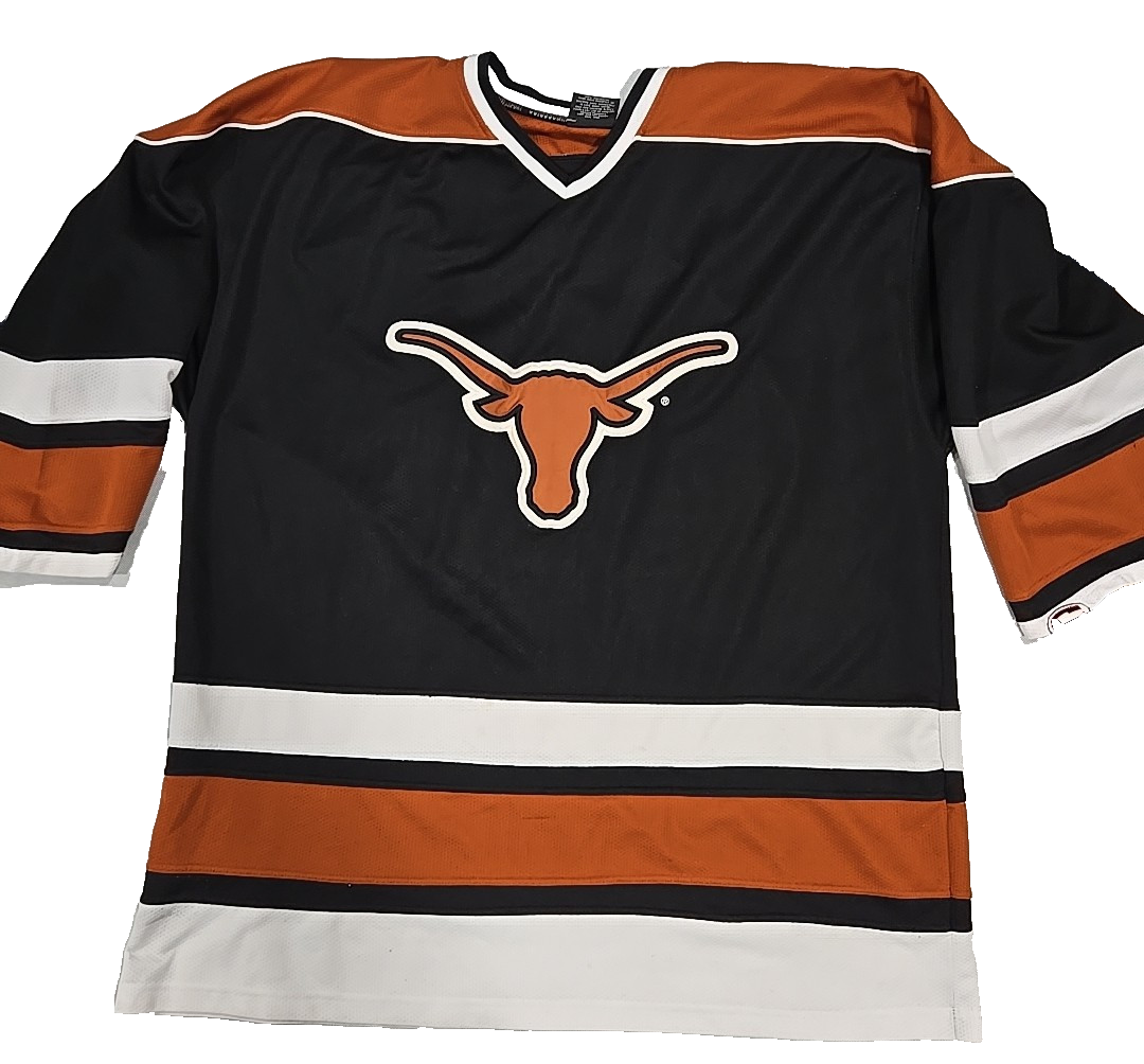 Texas Longhorns Hockey Jersey Size 3XB Colosseum Embroidered