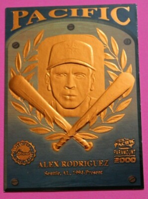 2000 Pacific Paramount - Alex Rodriguez - Cooperstown Bound - #10 foil embossed 
