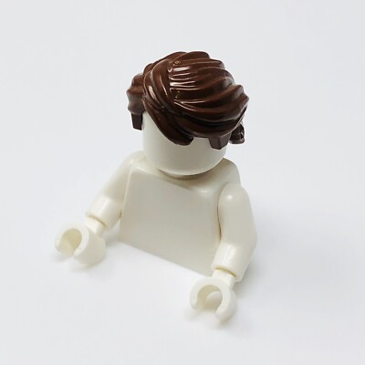 43753 LEGO Minifigure Hair SWEPT BACK TOUSLED Anikin Reddish Brown