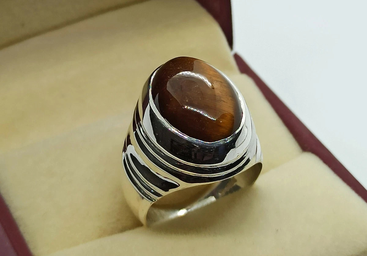 Tiger aqeeq stone sale
