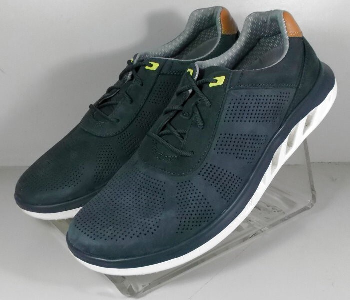 253819 PF50 ACTIVATE U-THROAT MEN'S SHOES 9.5 M NAVY NUBUCK JOHNSTON & MURPHY