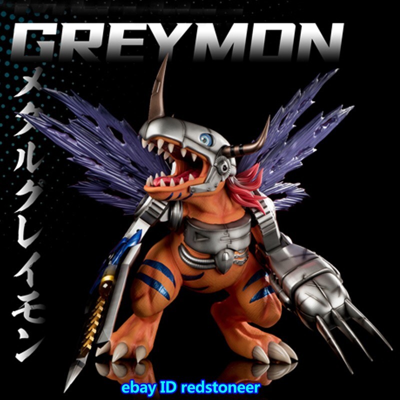 MIMAN Studio Metal Greymon Digimon H41cm Action Figure Resin Model
