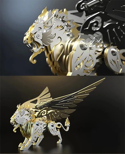 3D Puzzles Metal Assembly Animals Model Kits Mechanical Toy Ancient Model Toy - Picture 18 of 34