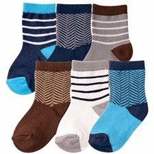 HUDSON BABY BOYS 6 PAIR SOCKS GIFT SET 0-6 6-12 12-18 MONTHS NEW