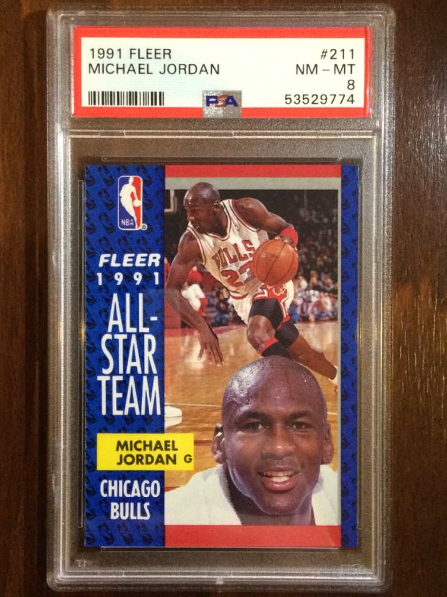 NBAカード PSA8 マイケル ジョーダン Amazon.com: Michael Jordan 1989 Hoops Basketball Card #200