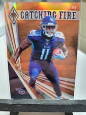 AJ Brown Catching Fire Orange 56/99 2019 Panini Phoenix Football