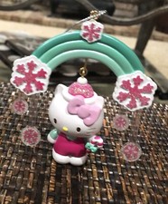 SANRIO HELLO KITTY SNOWFLAKE RAINBOW CHRISTMAS ORNAMENT in BOX - HEIRLOOM 2011