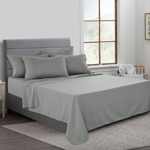 Bed Sheet Set 6 Piece Bedding Comfort Microfiber Deep Pocket 1800 Count Sheets - Click1Get2 Price Drop