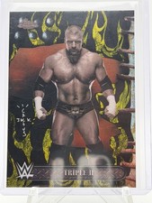 Triple H 2025 Topps Chrome WWE Cactus Jack Black & Yellow Flames #30  RARE