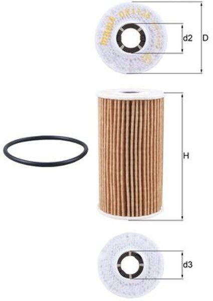 Mahle ÖLfilter Ox 1138D Filtereinsatz FüR Rover Evoque Jaguar Discovery L538 Xe-image