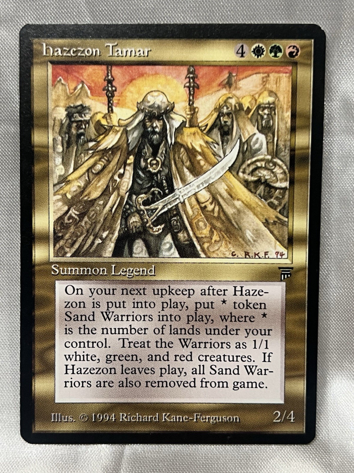 Magic The Gathering- Hazezon Tamar- Legends Edition Card- Regular MTG