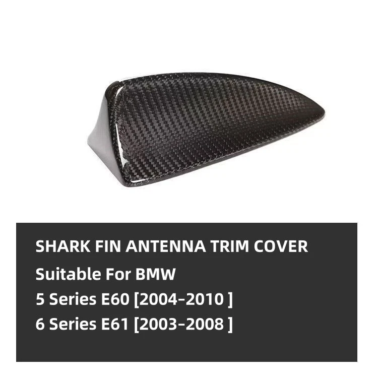 FOR BMW E60 E61 525XI 530XI 535I 540I CARBON FIBER STYLE SHARK FIN ANTENNA COVER Foto 2 de 4